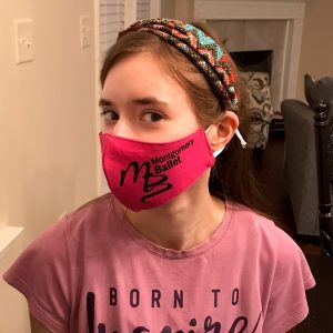 Montgomery Ballet Masks Side Print